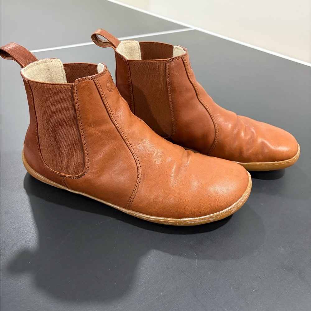 MUKISHOES WOOL LINED LEATHER CHELSEA BOOT